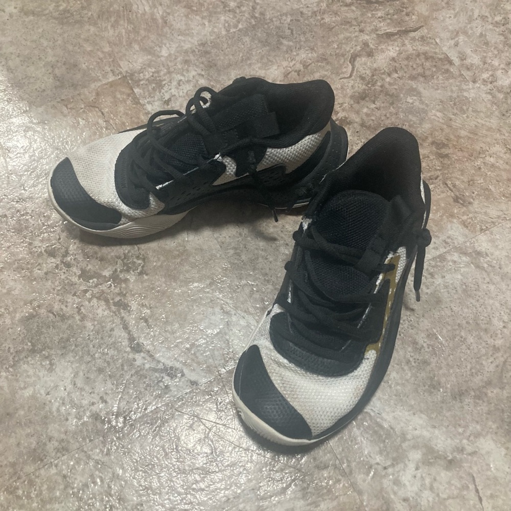 Under Armour Black and White Kids' Athletic Shoes
